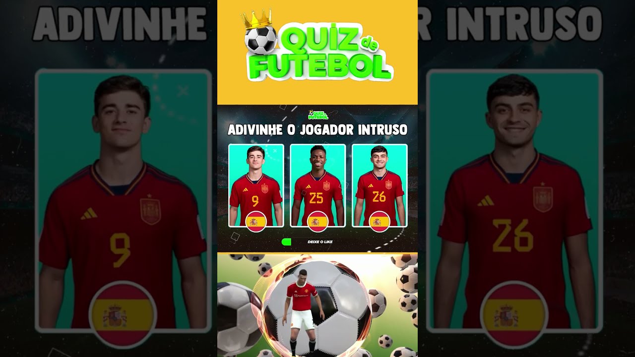 QUIZ DE FUTEBOL, ADIVINHE O JOGADOR ERRADO